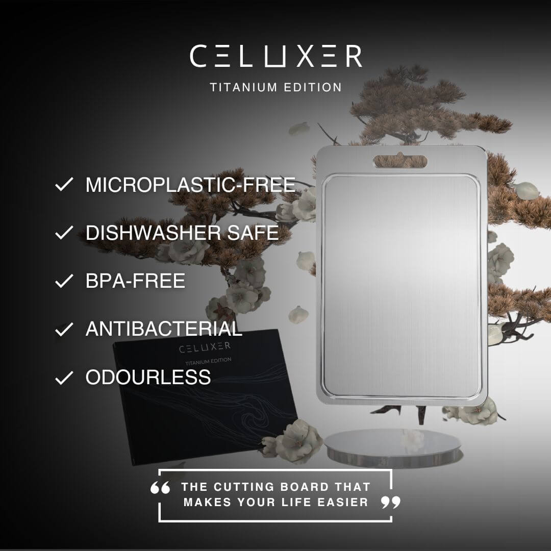 Pure titanium snijplank – BPA-vrij, PFAS-vrij, microplasticvrij