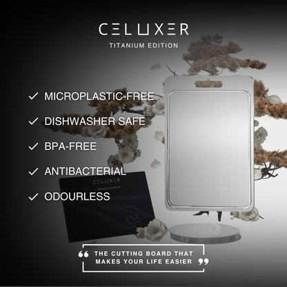 Pure titanium snijplank – BPA-vrij, PFAS-vrij, microplasticvrij