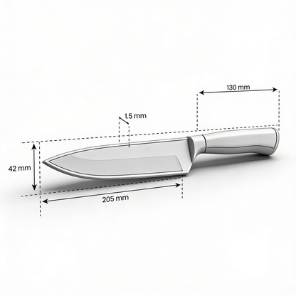 Japans Damascus patroon Mes - Chefs edition